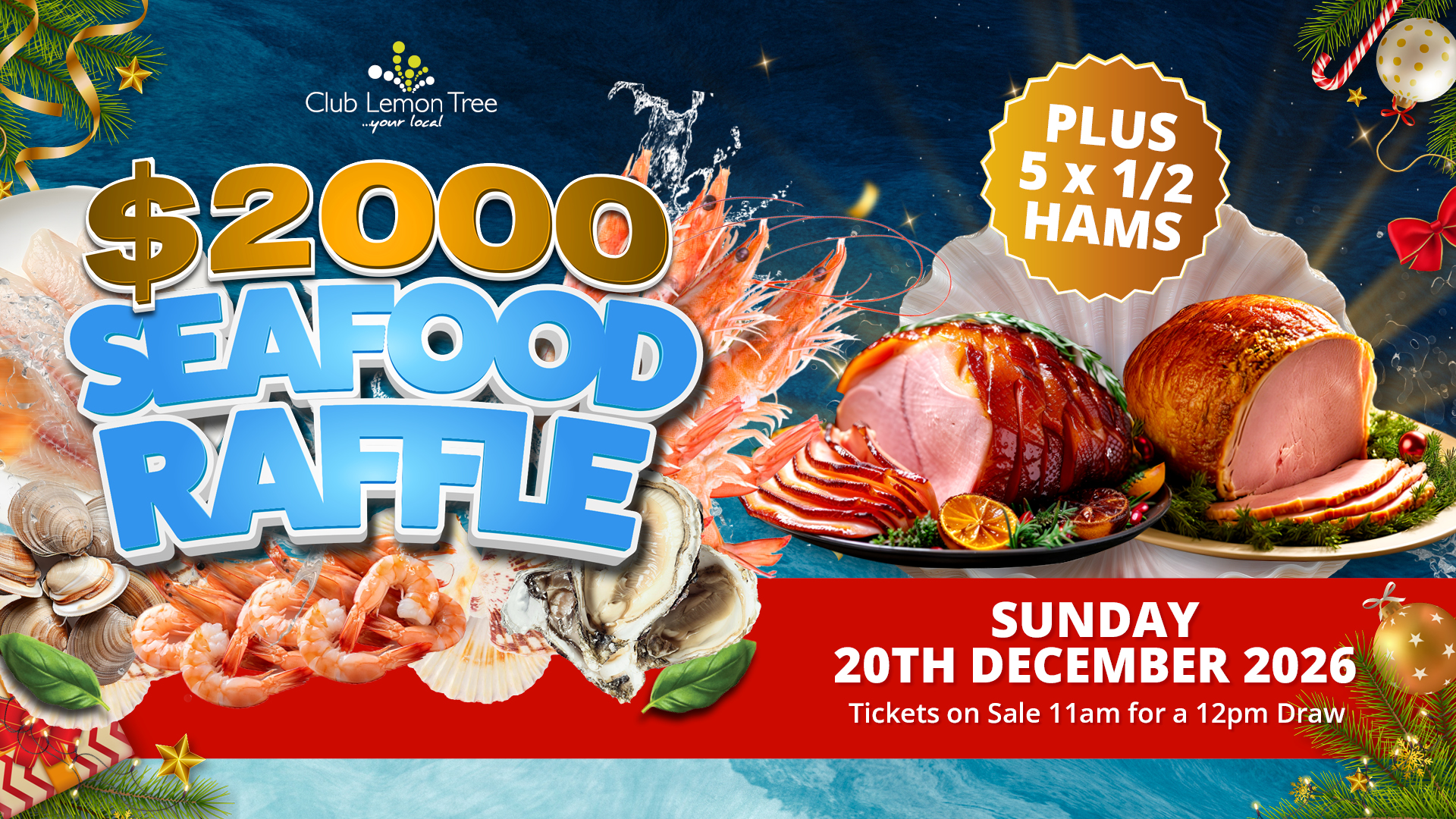$2000 Seafood Raffle